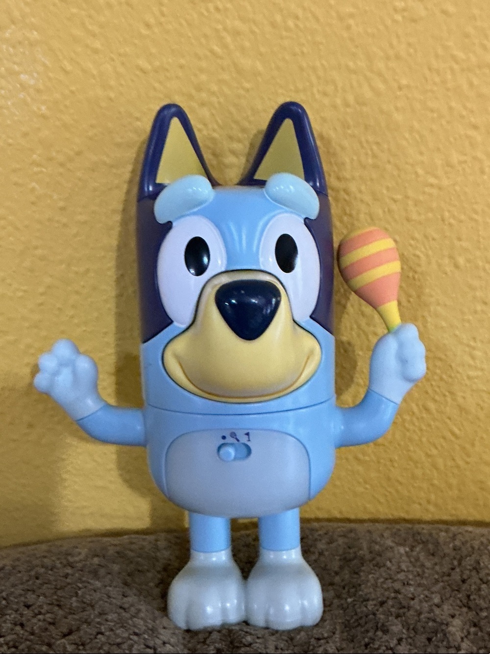 Blue Cartoon Dog Musical Rattle Toy for Kids